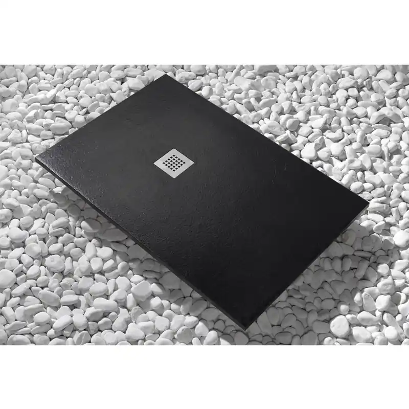 Piatto doccia Newstone 160 cm x 90 cm nero