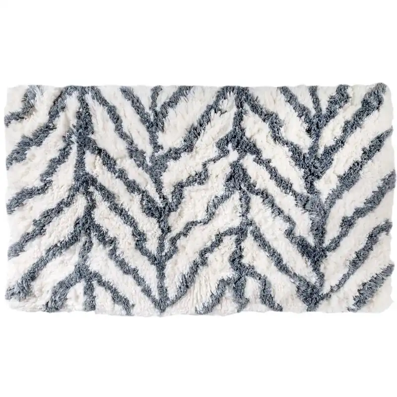 Tappeto in cotone antiscivolo Fluff col. 1 60 x 110 cm
