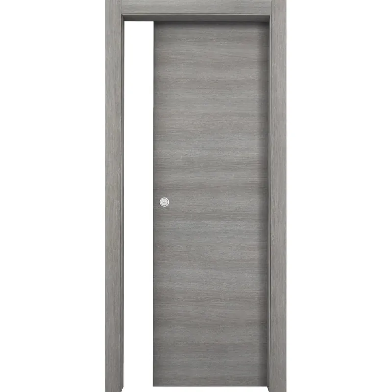 Porta scorrevole reversibile Mimetika rovere grigio 210x60 cm