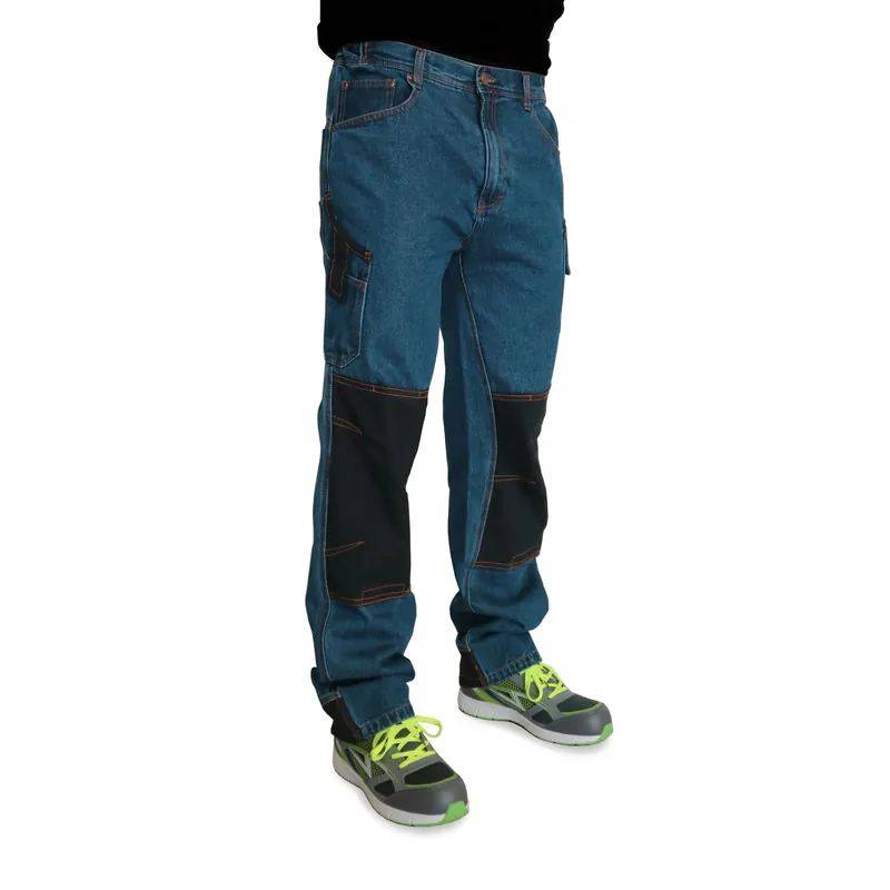 Jeans da lavoro elastico blu tg. L