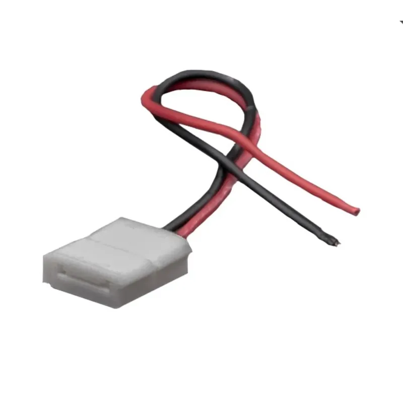 Connettore strisce LED 10 mm cavo 15 cm 2 pz