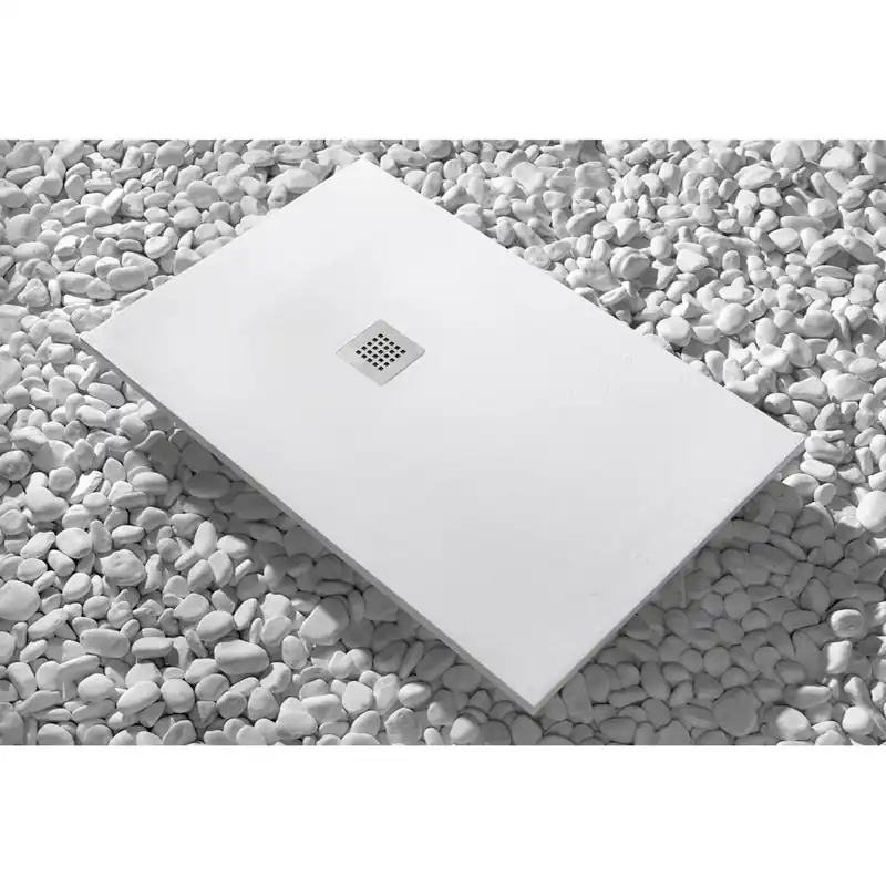 Piatto doccia Newstone 130 cm x 80 cm bianco