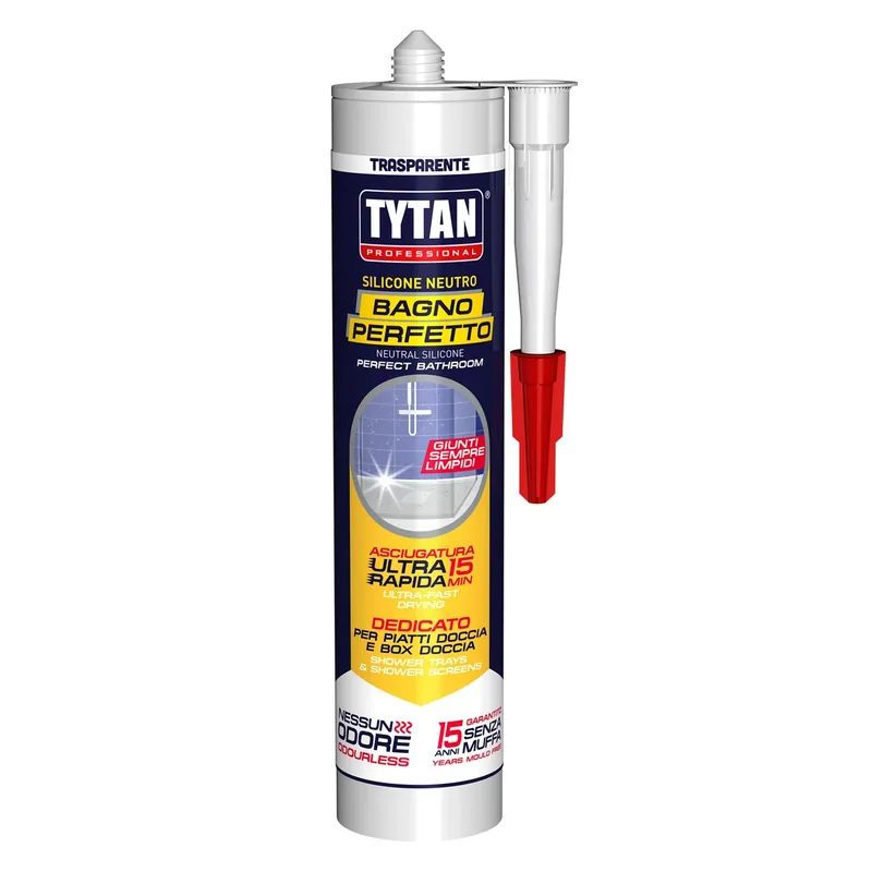 Silicone Neutro Bagno Perfetto Tytan antimuffa trasparente 280 ml