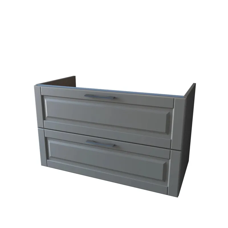 Mobile bagno base lavabo sospeso Cloud 79x54x45 cm beige grigio
