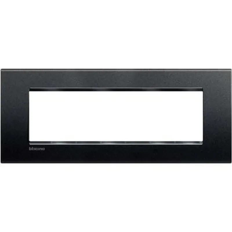 Placca Quadra Livinglight 7 Moduli Bticino LNA4807AR antracite