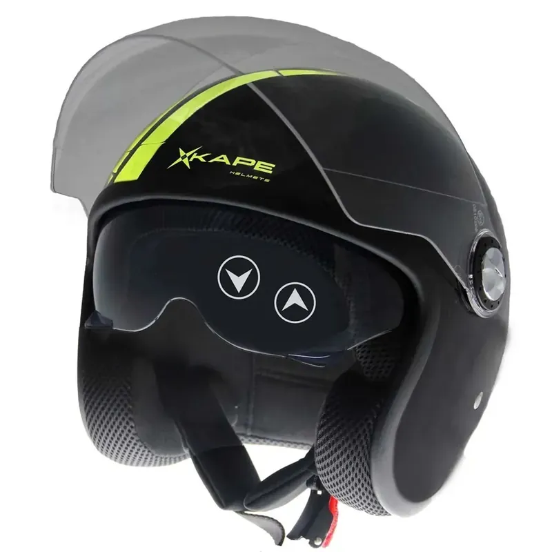 Casco moto Jet Xkape 2206 nero tg. M