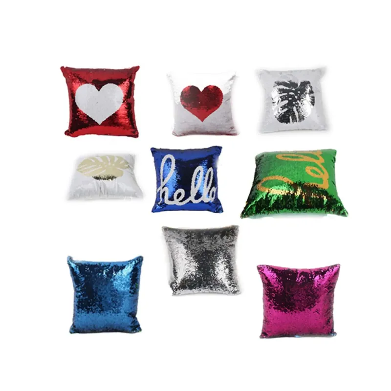 Cuscini paillettes Mazzoleni con 9 soggetti 40x40 cm