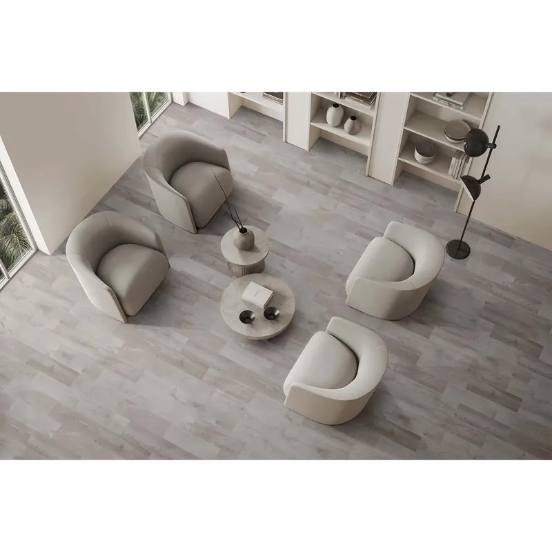 Piastrella in gres porcellanato Ea-Ecowood grigio 20,8x20,8 cm 1,30 m²