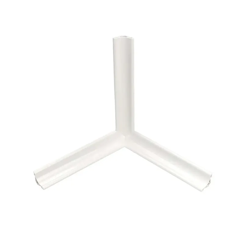 Profilo angolare a tre vie in pvc autoadesivo Mignon bianco