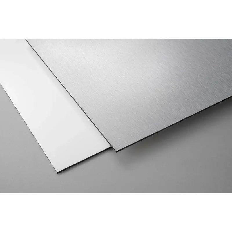 Lastra alluminio e polietilene eff spazzolato Polibond 29,7x21 cm sp 3 mm allum