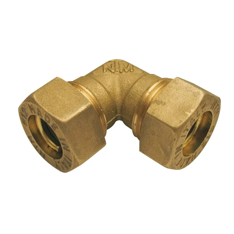 Raccordo Gomito doppio per acqua/gas per Tubo in rame da 14 -14 mm