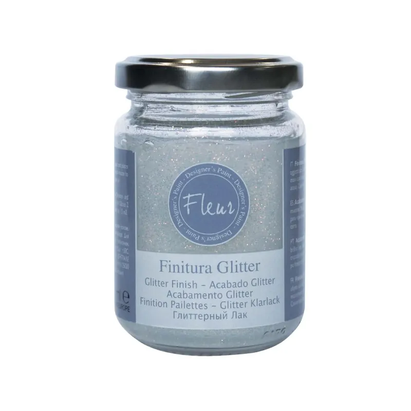Pittura con brillantini Fleur Specials Silver 130 ml