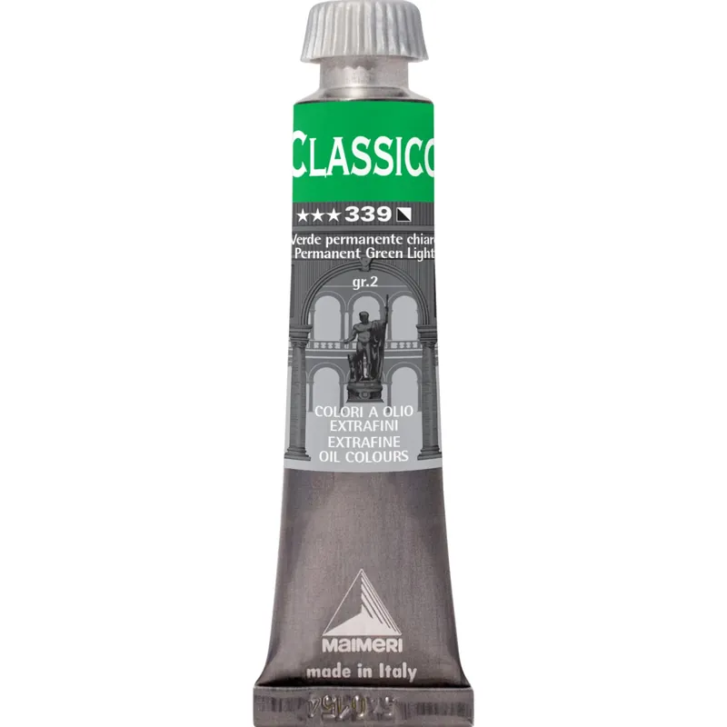 Colori olio classico 20 ml verde permanente chiaro