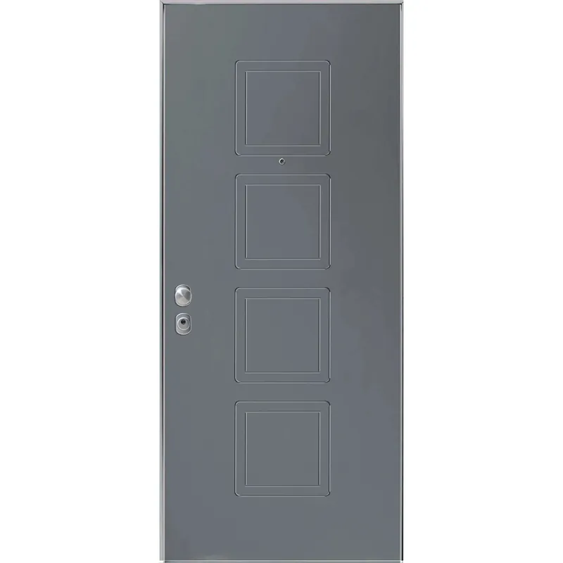 Porta blindata Ares 80x210 cm grigia apertura dx