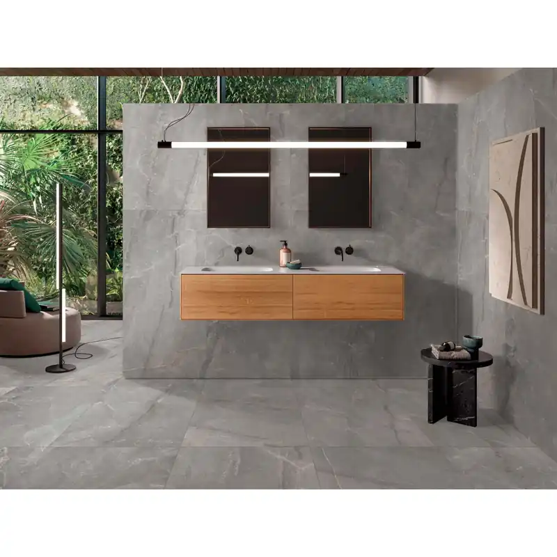 Piastrella in gres porcellanato Charisma grigio medio 59x118 cm 1,39 m²