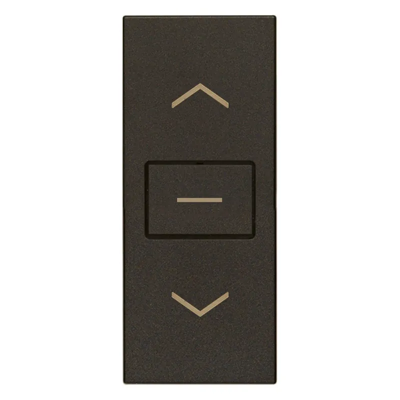 Commutatore a due tasti Vimar 1P 10AX 250V nero