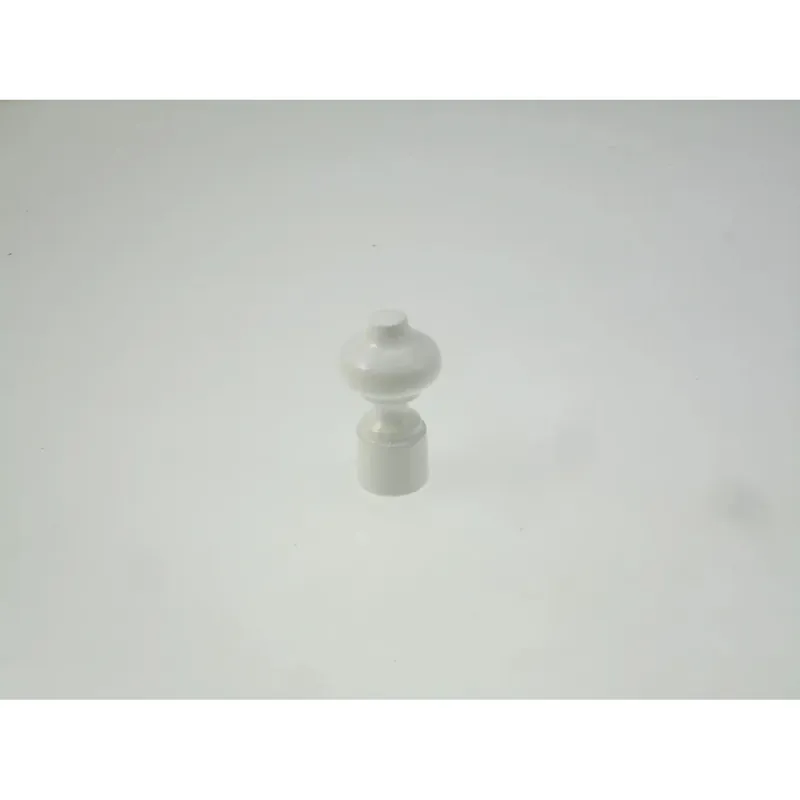 Terminale bastone tenda Lusso in legno bianco11 mm 2 pz
