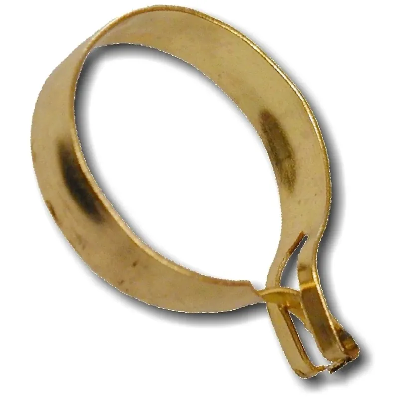 Pinze per tende in metallo ottonato 6 pz