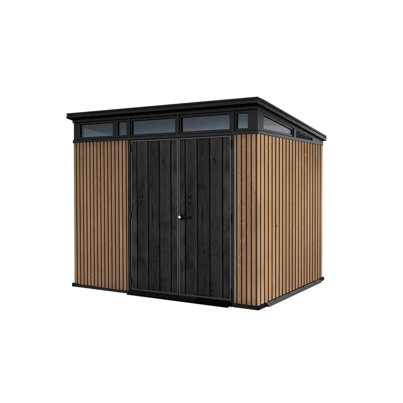 Casetta da giardino Keter in plastica Pent sp 20 mm marr.chiaro 6 m²