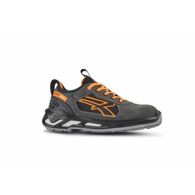 Scarpa antinfortunistica bassa Ryder WOW grigio-arancio tg 36
