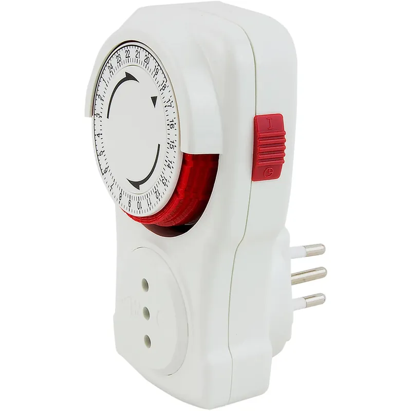 Programmatore a ciclo giornaliero Smart Home spina e presa 10 A bianco