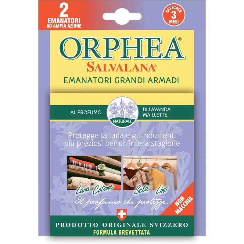 Profumatore per grandi armadi essenza lavanda 2 pz