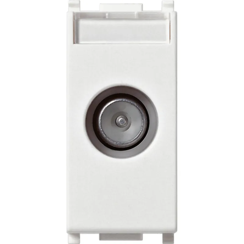 Vimar Plana presa TV-RD-SAT con passante e attenuazione 10dB colore bianco