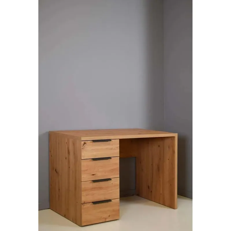 Scrivania 4 cassetti 78x110x60 cm quercia