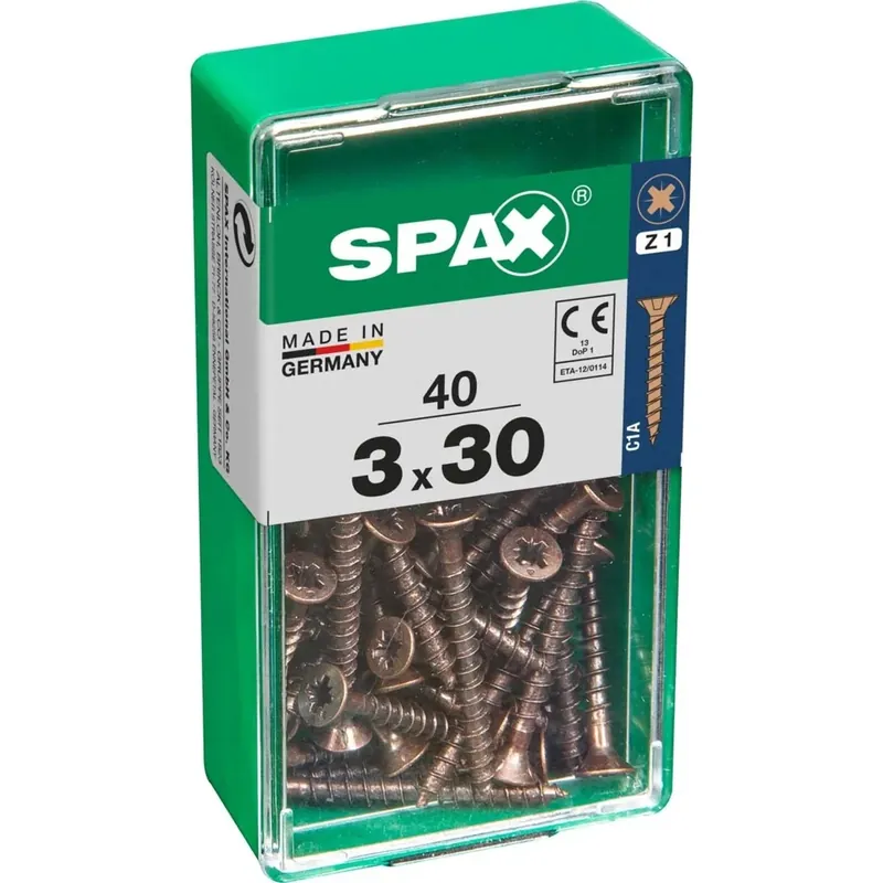 Vite SPAX TSP POZI bronzata 3x30 S 40 pz