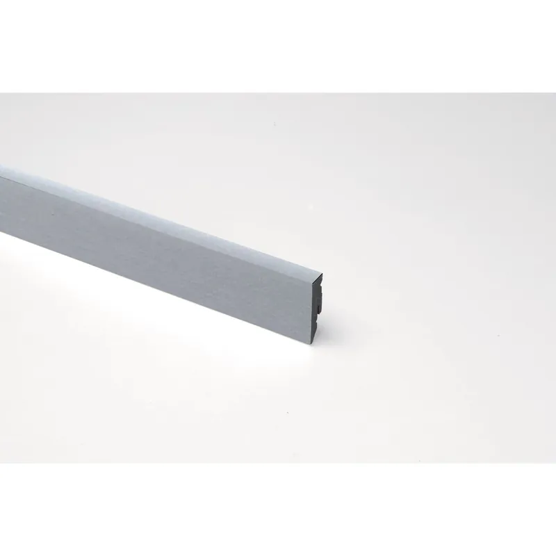 Battiscopa in PVC estruso alluminio H 5 cm