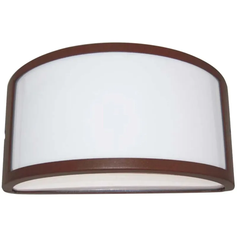 Applique LED Umbe mezza luna aperta 25x12x13,2 cm ruggine
