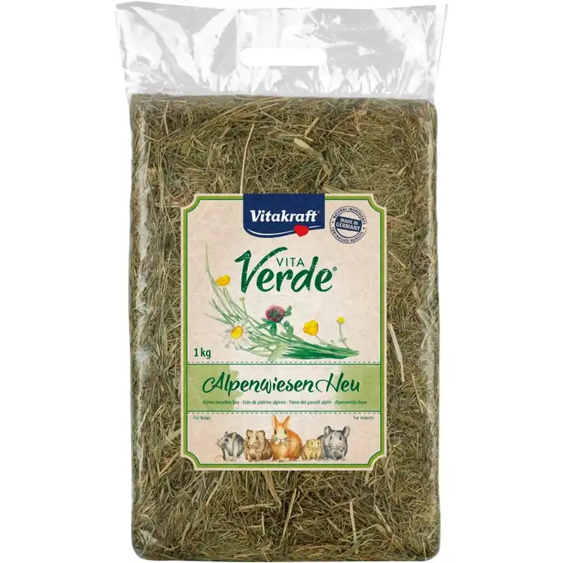 Mangime per conigli Vitakraft VitaVerde Fieno di Prato Alpino 1 kg