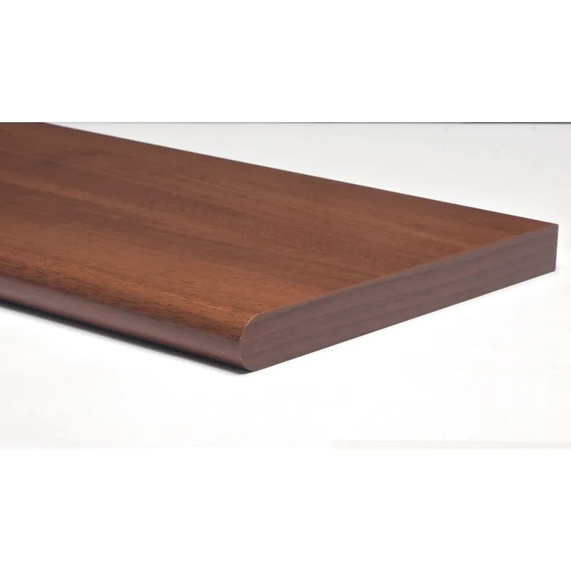 Mensola in legno stondata Kimspace noce 600x200x18 mm