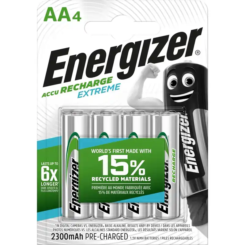 Pila ricaricabile Energizer EXTREME RECH AA Stilo 4 pz