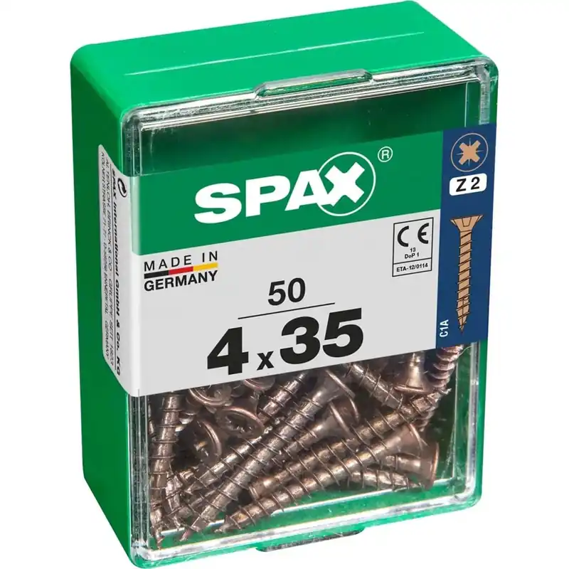 Vite SPAX TSP POZI bronzata 4x35 M 50 pz