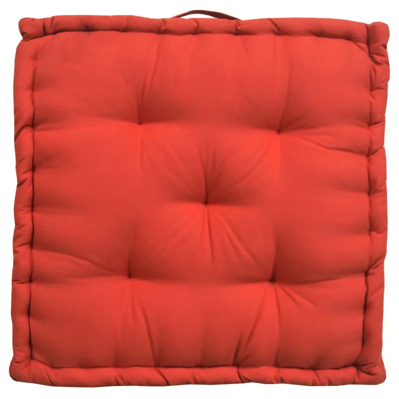 Cuscino da pavimento Futon colore rosso 60x60 cm