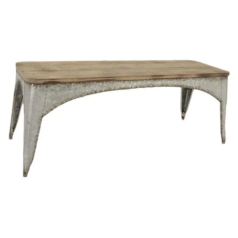 Tavolino in legno rettangolare 117x36,5h44,5 cm