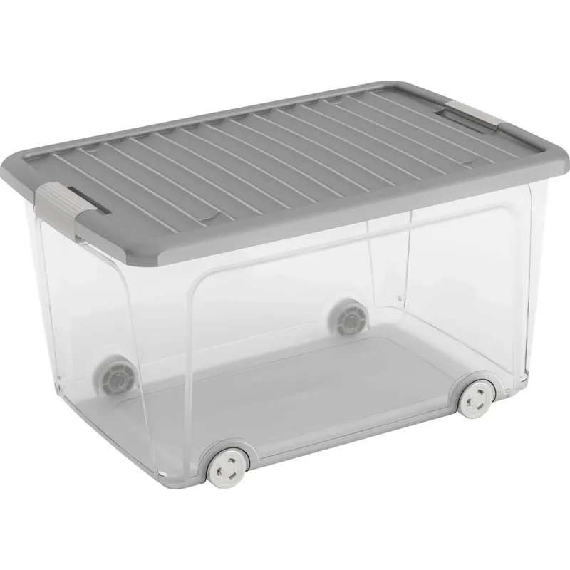 Contenitore KIS W-Box alto L 31,5x39x56,5 cm grigio scuro