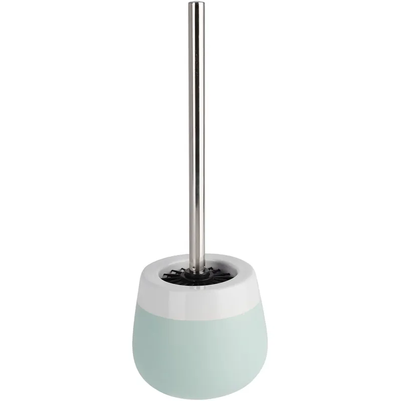 Portascopino bagno Wenko Malta H 39 cm menta e bianco