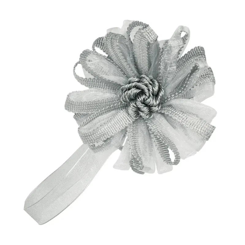 Fermatende calamita fiore grigio perla