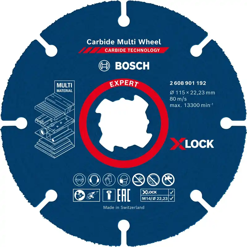 Disco da taglio Bosch Expert Carbide Multi Wheel Ø 115 mm X-Lock