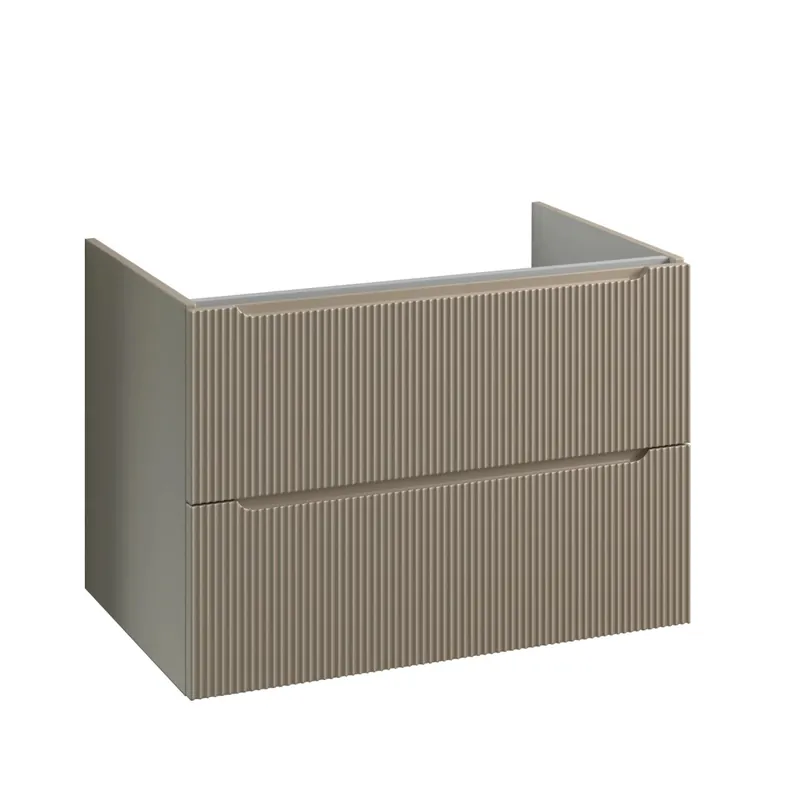 Mobile bagno base laterale sospesa Dune 79x54x45 cm beige grigio