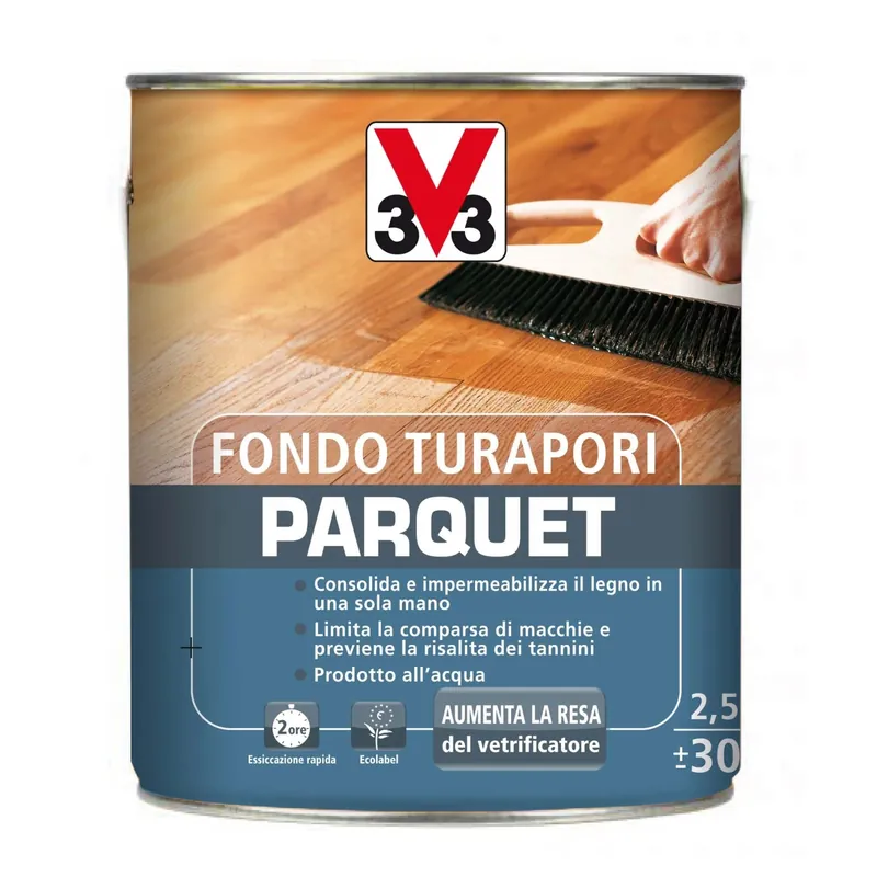 Fondo turapori parquet incolore 2,5 lt