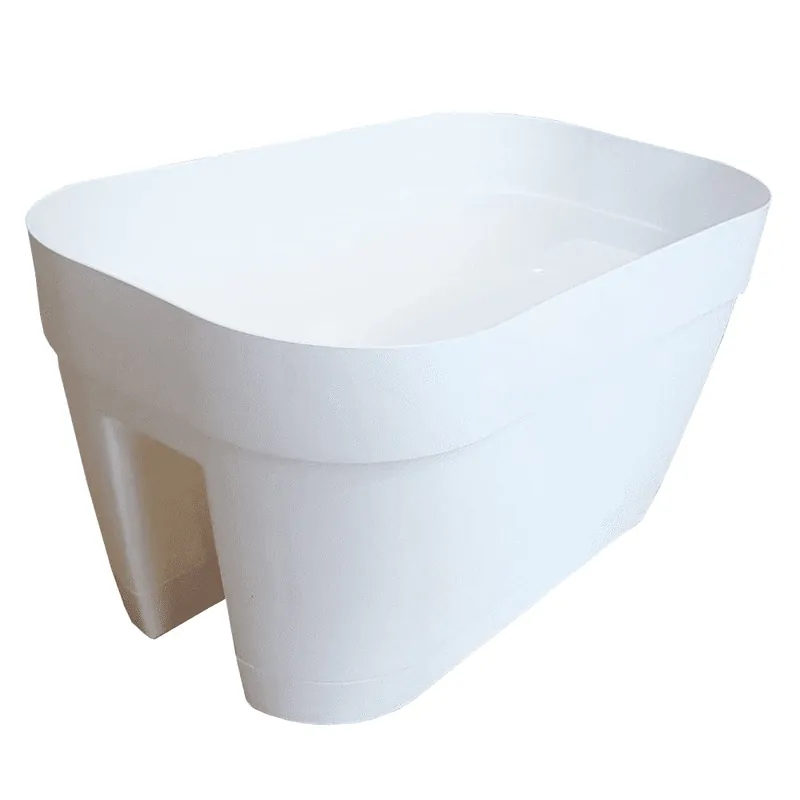 Vaso Orlando Ovale 45 cm bianco
