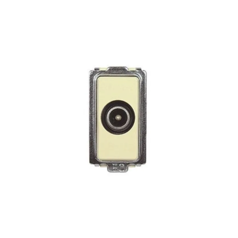 Presa TV coassiale con connettore maschio compatibile BTicino Magic e Tondò