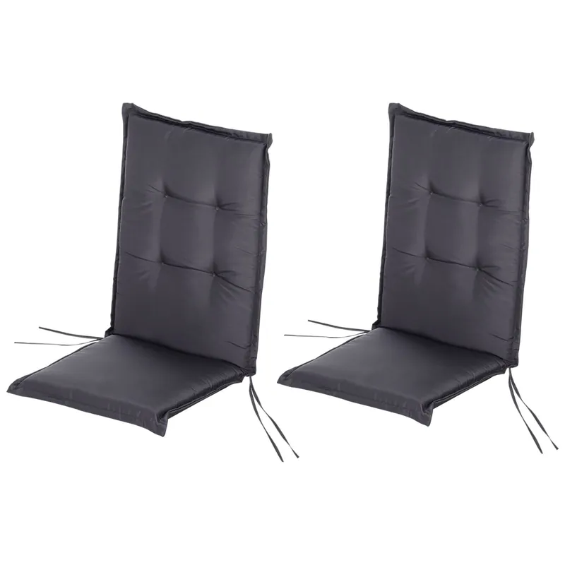 EASYCOMFORTSet 2 Cuscini per Sedia a Sdraio da Giardino, Materassini Imbottiti Impermeabili Antimuffa Antiscivolo 120x50x6cm