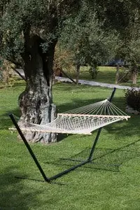 Amaca a Rete 2 posti con Tenditori in Legno 150x200 cm