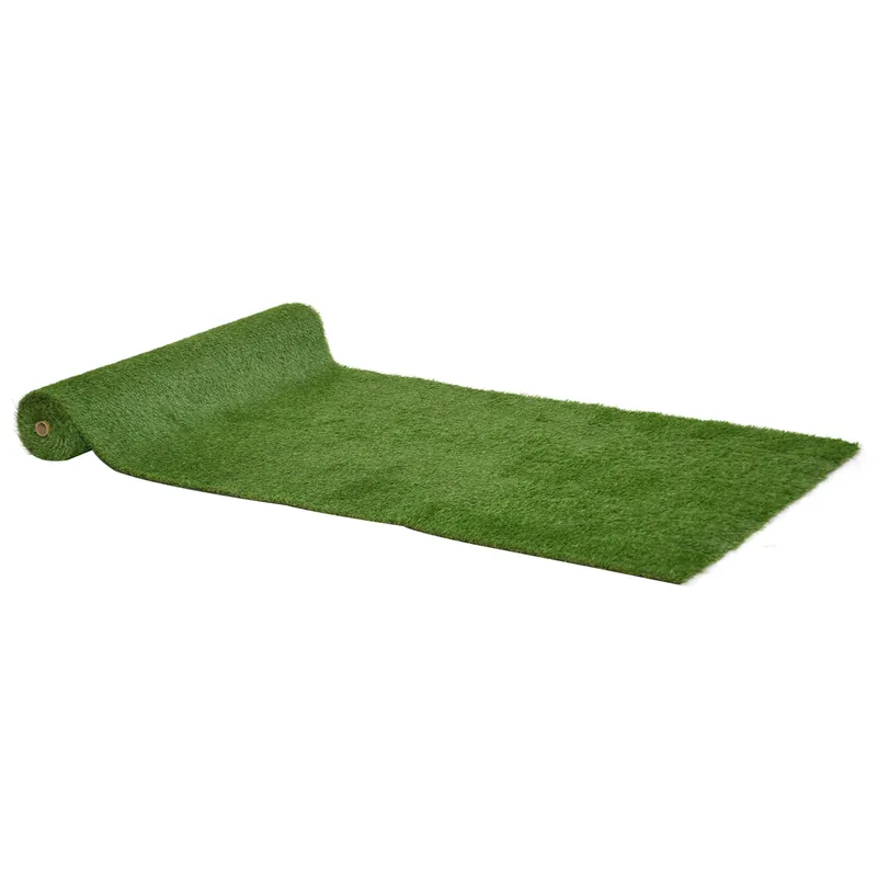 EASYCOMFORT Tappeto Erboso Sintetico 4x1m Erba 20mm, Finto Prato Verde Atossico Anti-UV e Drenante per Giardino e Cortile