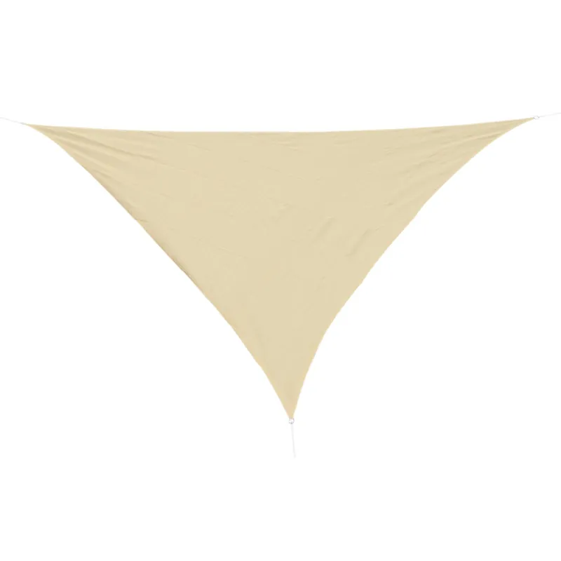 EASYCOMFORT Tenda da sole triangolare, beige, 4x4x4m