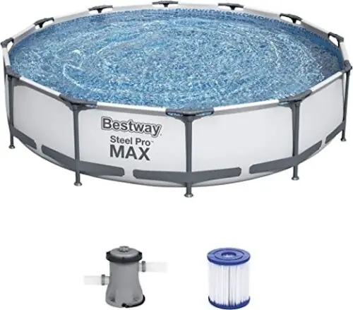 Piscina Fuori Terra Bestway 56416 Steel Pro Max ø (366x76h) Con Pompa filtrante (Senza Scala) 6.473 Litri